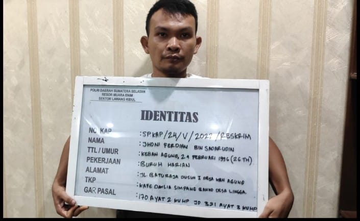 Team Gabungan Polres Muara Enim Ungkap Kasus Pembunuhan di Kafe Dahlia Lingga
