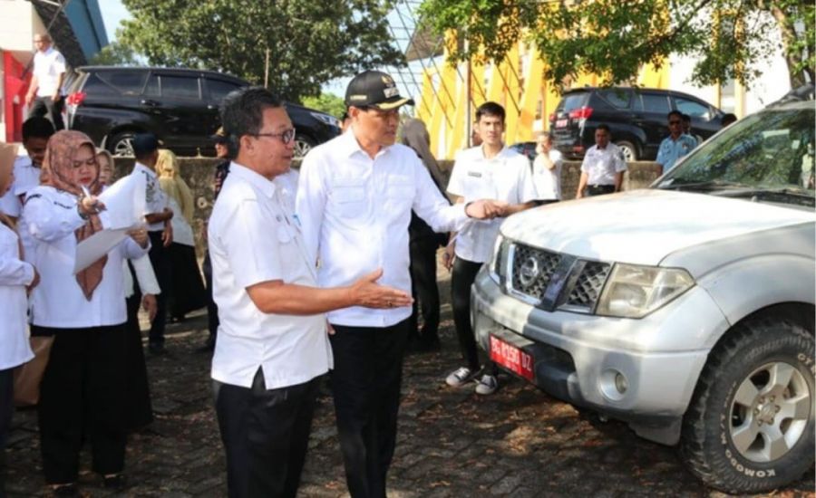 Tertibkan Aset Daerah, Bupati dan Wabup Muara Enim Cek Kendaraan Dinas  