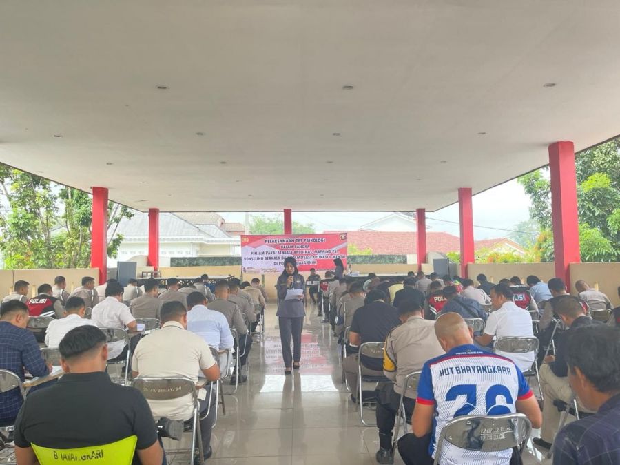 Tim Psikologi Biro SDM Polda Sumsel Gelar Mapping dan Tes Psikologi Berkala di Polres Mura Enim