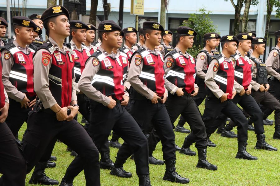 Tingkatkan Kemampuan, Sat Samapta Polres Muara Enim Rutin Laksanakan Latihan Dalmas
