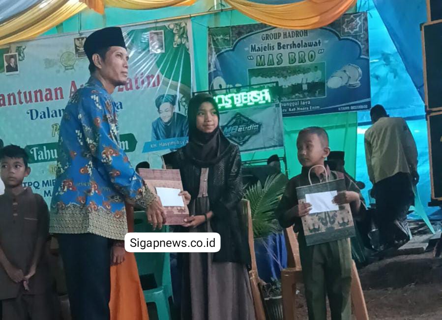 TPQ Miftahun Nurul Huda Manunggal Jaya Gelar Santunan Anak Yatim, dihadiri beberapa Tokoh Besar