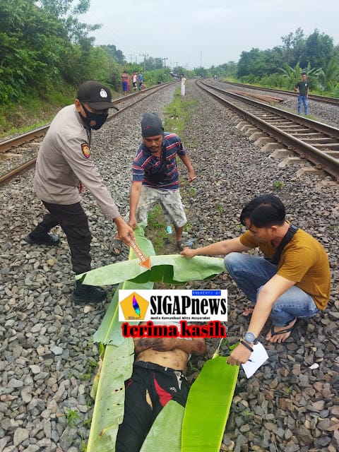 Tragis! Ditemukan Mayat, Diduga Tertabrak Kereta Api di Penanggiran Bantaian