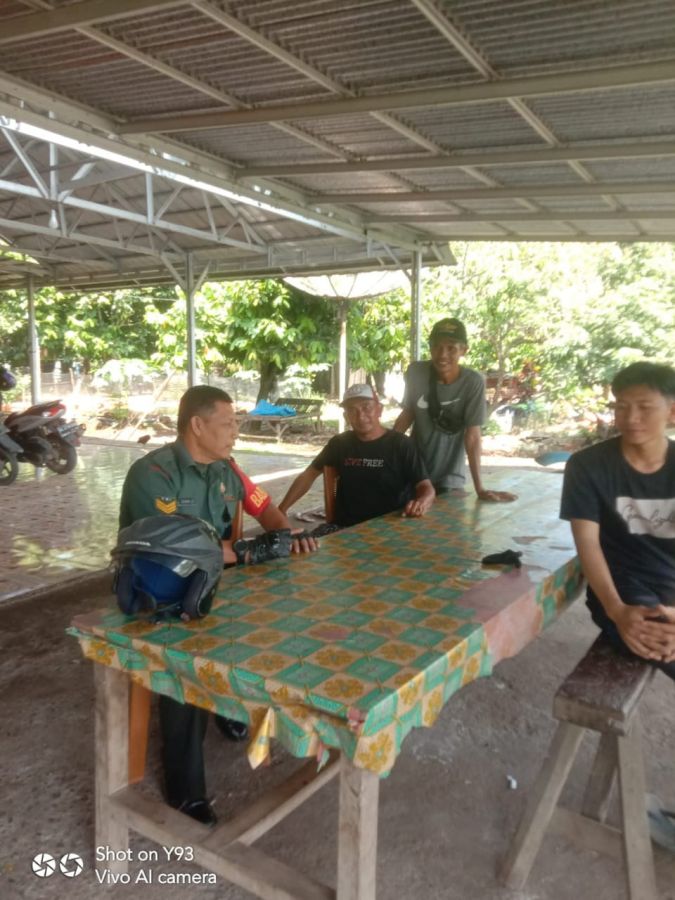 Untuk Mengetahui Kondisi Warga Binaan, Babinsa Koramil 403-07/Muara Enim Laksanakan Komsos