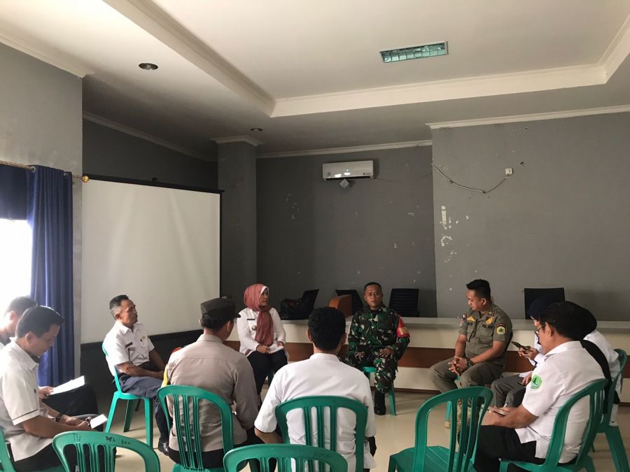 Upaya Proaktif Dalam Menanggulangi Percon di Bulan Ramadhan, Unsur Tripika Talang Ubi Adakan Rakor