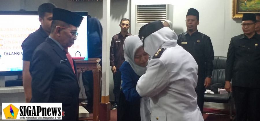 Wabup Lantik Sejumlah Pejabat di Lingkungan Pemkab PALI