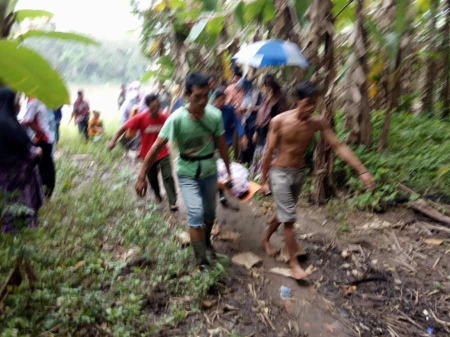 Warga Digegerkan Penemuan Mayat Mengapung di Sungai Lematang Pinang Belarik Ujan Mas