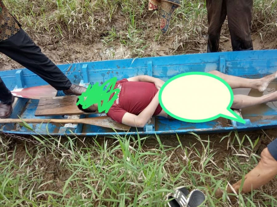 Warga Digegerkan Penemuan mayat Mengapung di Sungai Lematang Pinang Belarik Ujan Mas