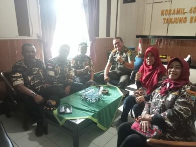Danramil 404-05/Tanjung Enim Terima Kunjungan Ketua FKPPI Kecamatan Lawang Kidul