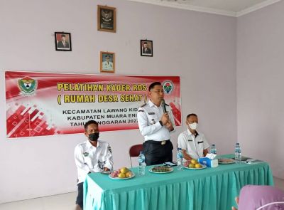 Pelatihan Kader Rumah Desa Sehat (RDS) Dibuka Camat Lawang Kidul