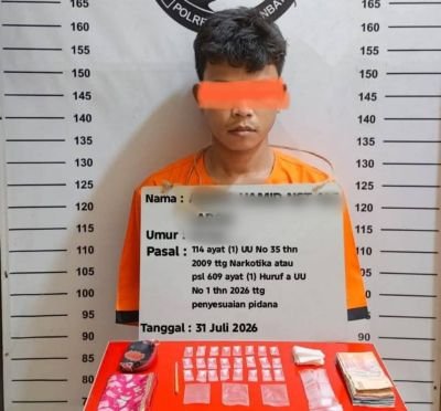 Satres Narkoba Polres Labuhanbatu Tangkap Pengedar Sabu di Rantau Utara, Sita Barang Bukti 3,64 Gram