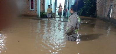 Tingginya Intensitas Curah Hujan Akibatkan Tanjung Enim Banjir